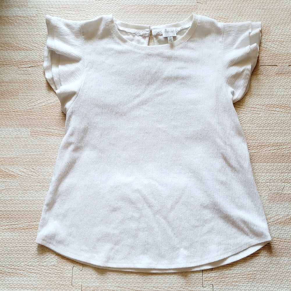 Cupio Top with Ruffle Sleeves - L